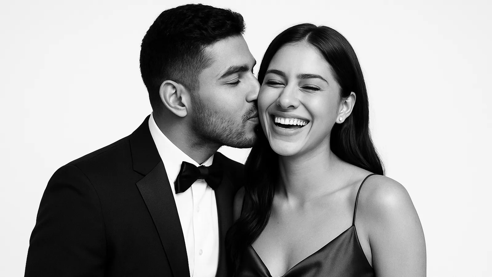 Retrato de pareja en blanco y negro (imagen ilustrativa del estilo)
