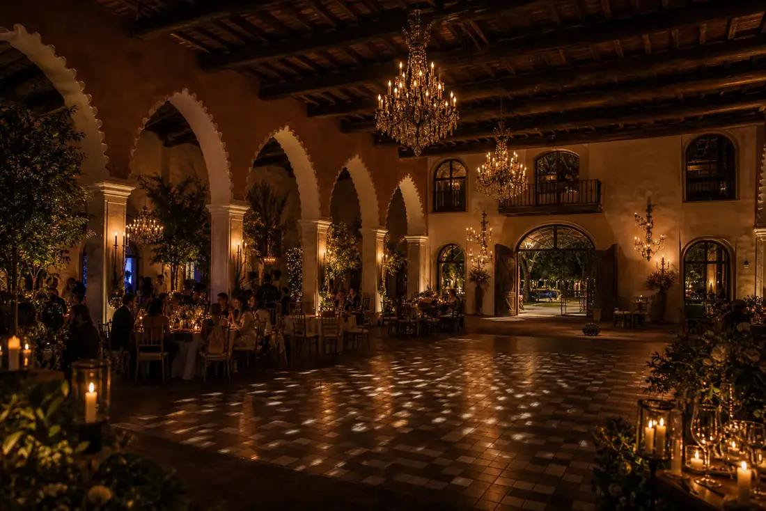 Pista de baile de noche